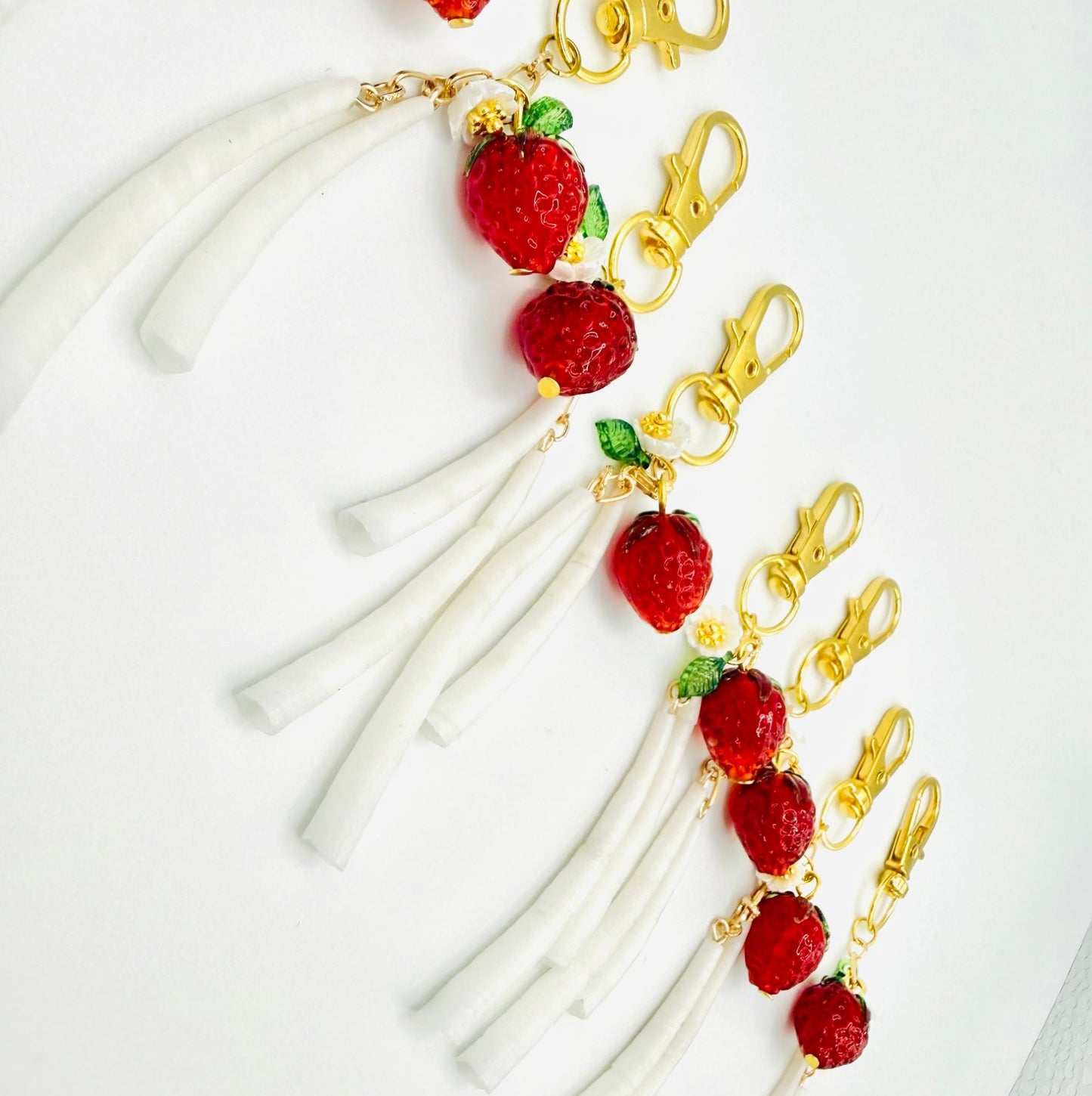 Strawberry Dentalium Charm