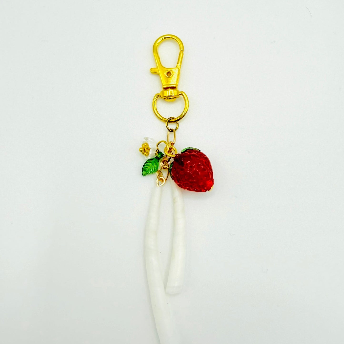 Strawberry Dentalium Charm